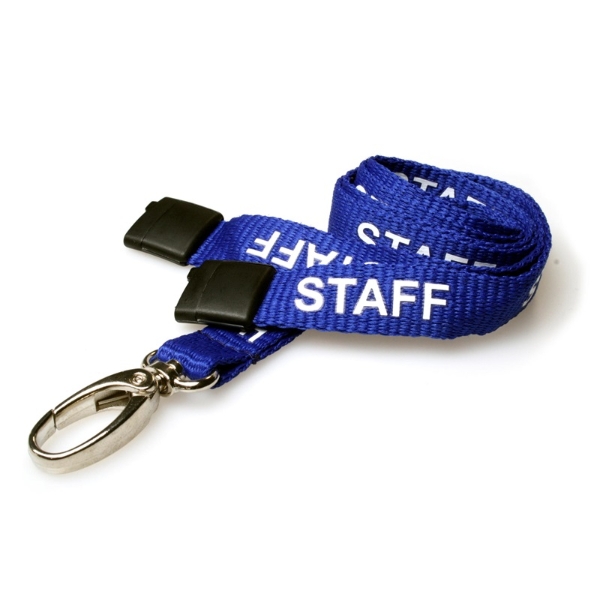 Kuva Staff blue lanyard / keyhanger 15 mm with metal lobster clip. 60270600 (DE,SE,NO,FI,RO,PL)