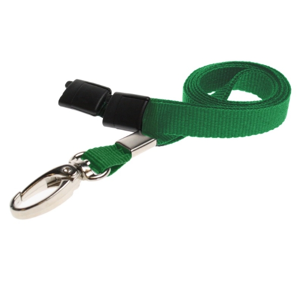 Picture of Light Green lanyard / keyhanger 10 mm with metal lobster clip. 60270566_1